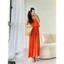 Jumsuit 2 dây - dập ly 3 màu cam/xanh /hồng A1717