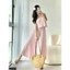Jumsuit 2 dây - dập ly 3 màu cam/xanh /hồng A1717