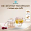 Bộ 6 cốc thủy tinh uống nước uống trà Lirmartur P-125 (mẫu ngẫu nhiên)(Retoanquoc)