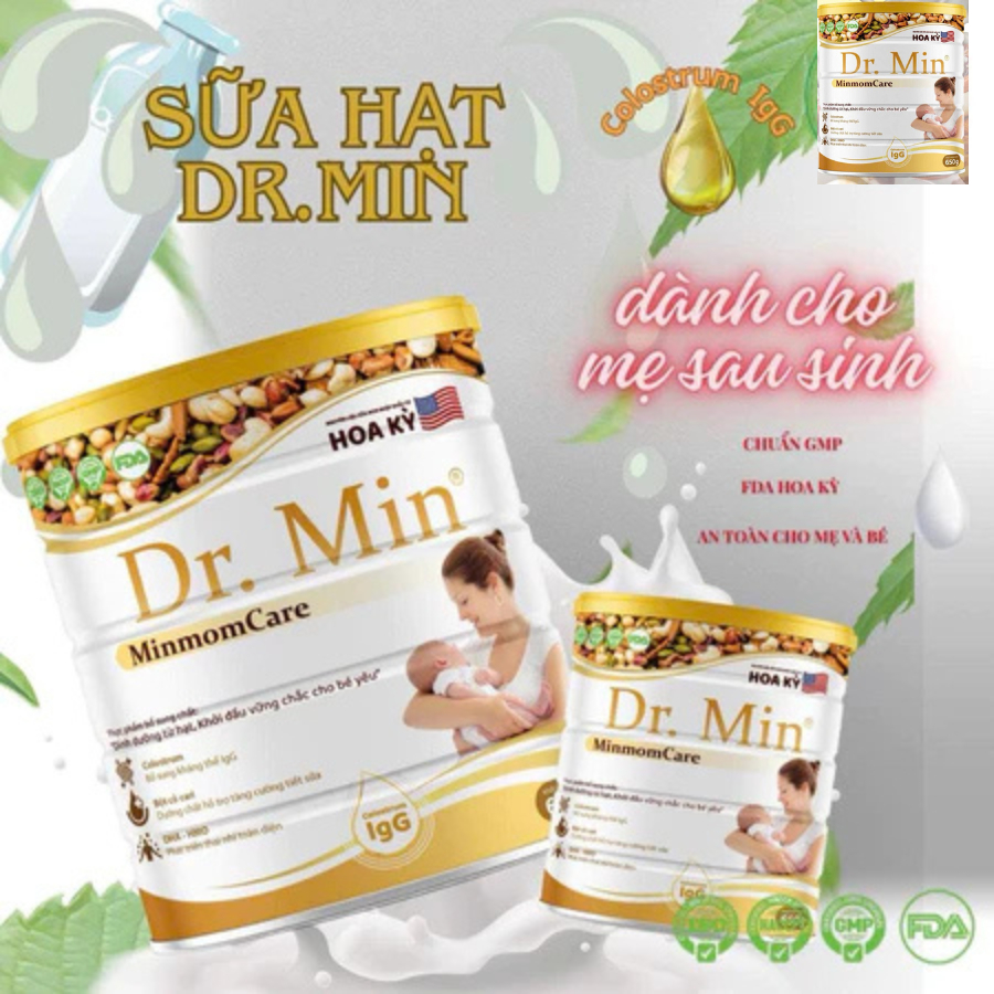 [Chính hãng] Sữa hạt xương khớp Dr.Min hộp 650g- giúp xương khớp dẻo dai, linh hoạt