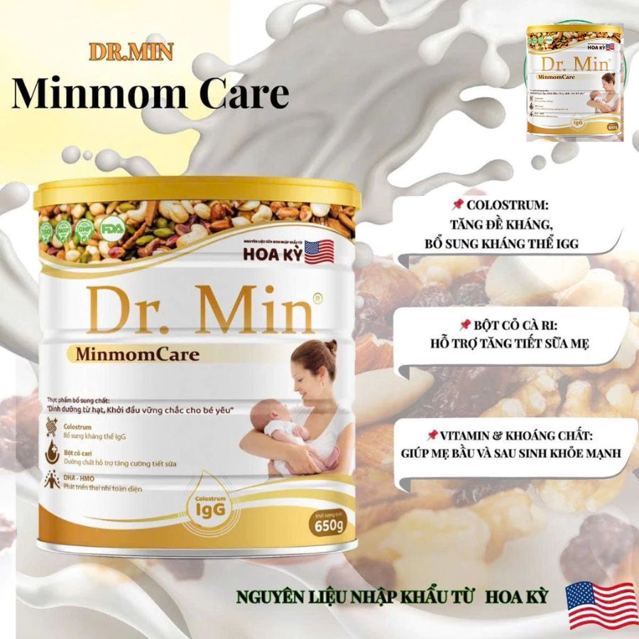 [Chính hãng] Sữa hạt xương khớp Dr.Min hộp 650g- giúp xương khớp dẻo dai, linh hoạt