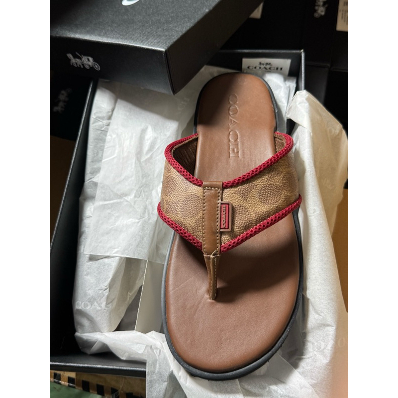 dép coach nam chính hãng, sig flip flop | Shopee Việt Nam