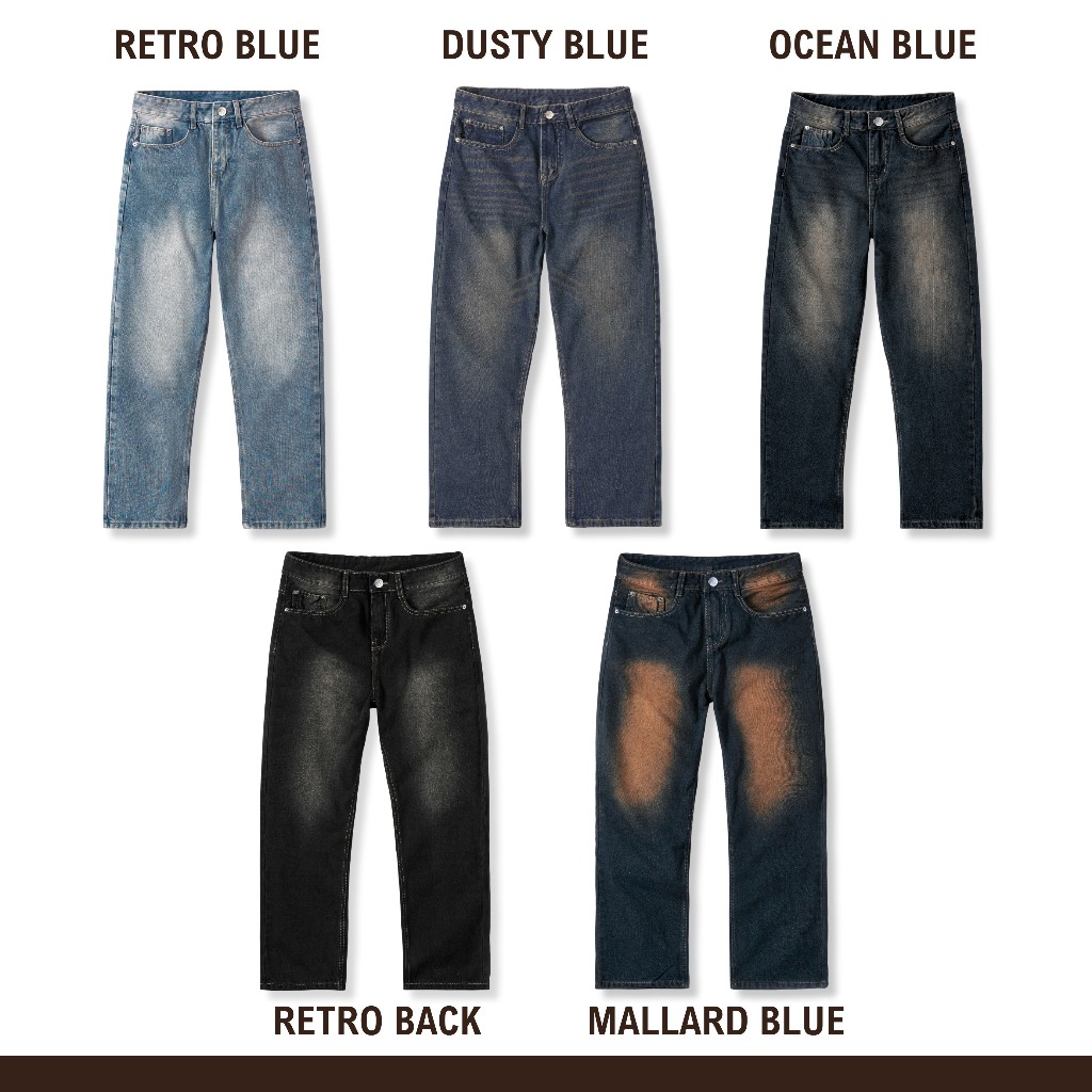 [ĐỨC THUẬN x WHY.NOT] Quần Jean Nam WHY NOT Retro Black Jeans - Quần Jeans Nam Ống Suông Retro Đen