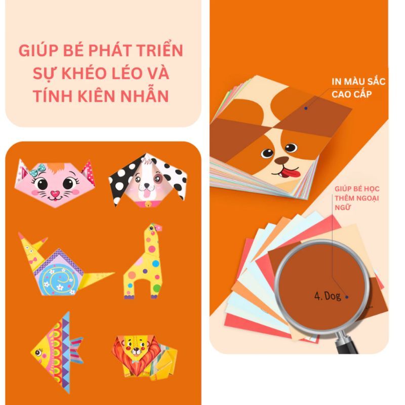 108 Đồ chơi đóng hộp DIY Đồ chơi thủ công trẻ em Phim hoạt hình 3D Giấy Origami Thủ công Giấy nghệ thuật Học tập