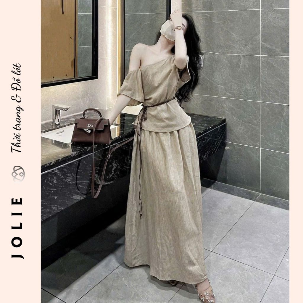 Đũi Xước nilen Thiết Kế Asymmetrical Quyến Rũ & Sang Trọng