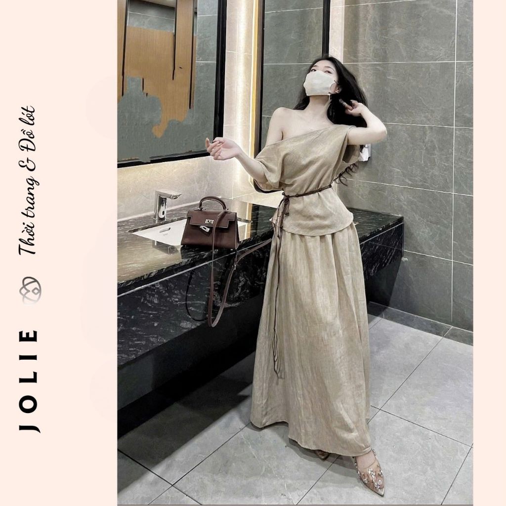 Đũi Xước nilen Thiết Kế Asymmetrical Quyến Rũ & Sang Trọng