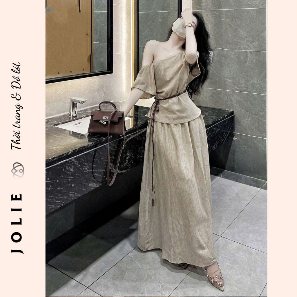 Đũi Xước nilen Thiết Kế Asymmetrical Quyến Rũ & Sang Trọng