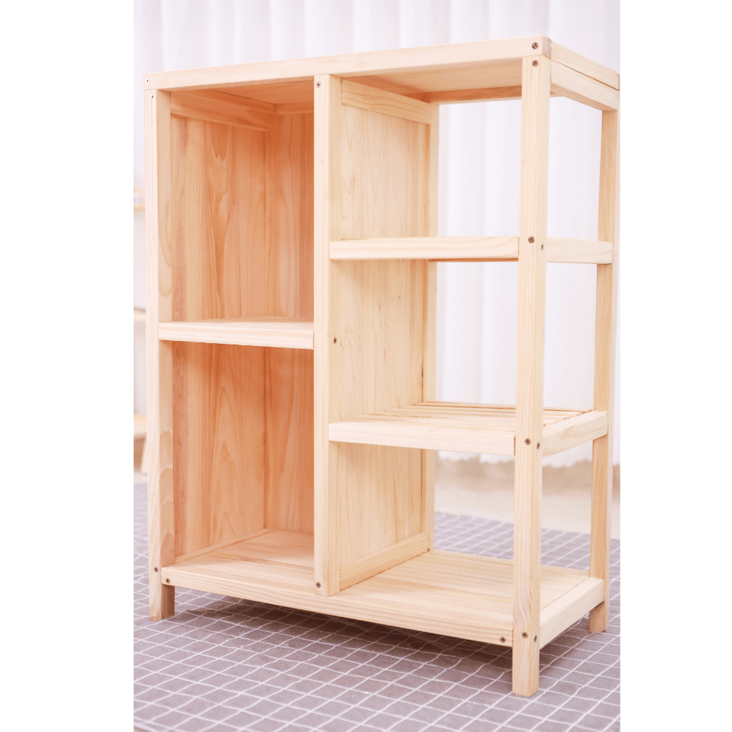 [TV-D017] Kệ Gỗ Thông Trang Trí Đa Năng , Giá Để Sách Tủ Đầu Giường Decor Phòng Ngủ Phòng Khách