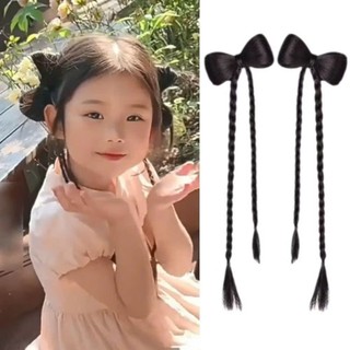 Tóc Giả Nơ Tết 2 BÍNH NHỎ, Nơ Tóc Cho Bé Gái Phong Cách Cổ Điển HaminStore