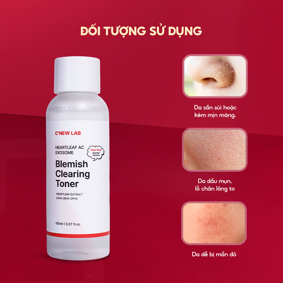 Toner kiểm soát dầu giảm mụn chiết xuất diếp cá C'New Lab Blemish Clearing Toner (150ml)