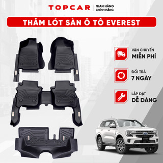 Thảm lót sàn ô tô FORD EVEREST TOPCAR chất liệu nhựa TPE nguyên sinh cao cấp không chứa chất độc hại
