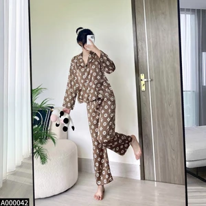 Bộ pijama lụa cao cấp A042