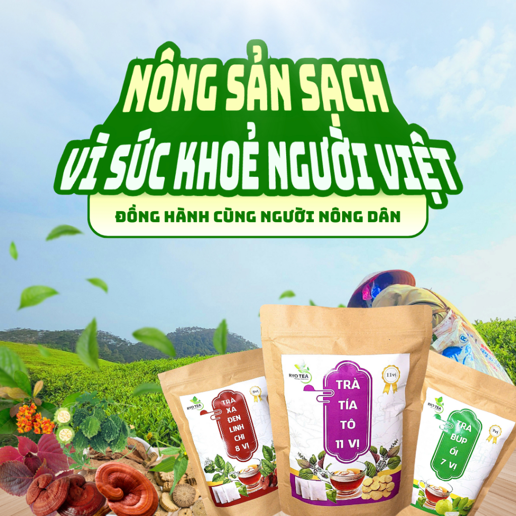 Mua 2 Tặng 30 Gói Trà Xạ Đen Linh Chi Ryo Tea Hỗ Trợ Cho Người Có Men Gan,Xơ Gan,Viêm Gan, Mất Ngủ