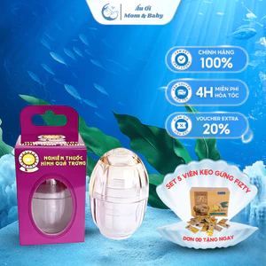 Dụng cụ nghiền thuốc hình quả trứng – Dễ dàng nghiền nát thuốc viên, tiện lợi cho mẹ và bé