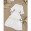 Đầm phối ren 1 màu trắng A1413