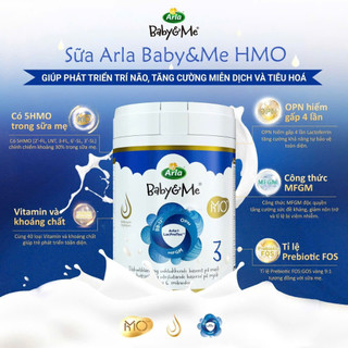 [DATE XA SAU 2027] Sữa công thức Arla Baby&Me A2 HMO Đan Mạch Số 1 2 3 Chính Hãng có tem phụ