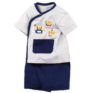 [Mompa] Bộ Cộc Sơ Sinh Cài Chéo Modal Hãng Mompa Cho Bé 0-9m