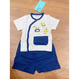 [Mompa] Bộ Cộc Sơ Sinh Cài Chéo Modal Hãng Mompa Cho Bé 0-9m