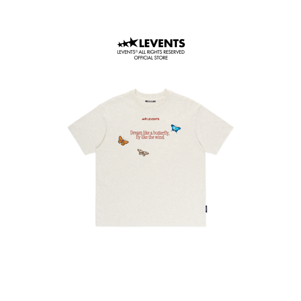 Áo Thun Levents Butterfly Oversized Tee/ Grey 100% Cotton T-shirt ...