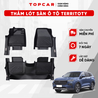 Thảm lót sàn ô tô FORD TERRITORY TOPCAR chất liệu nhựa TPE nguyên sinh cao cấp không chứa chất độc hại