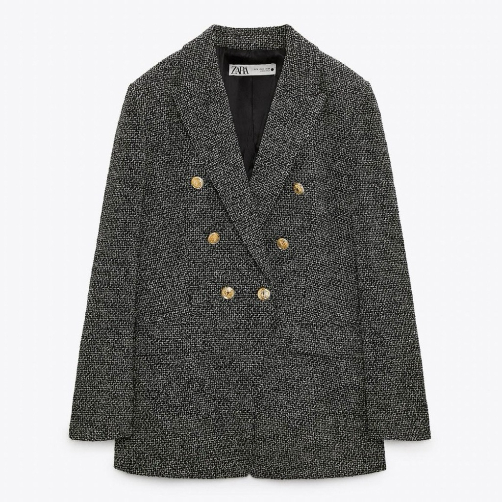 Áo Vest Dạ Za.raaa Tweed - Hàng Dư Xịn