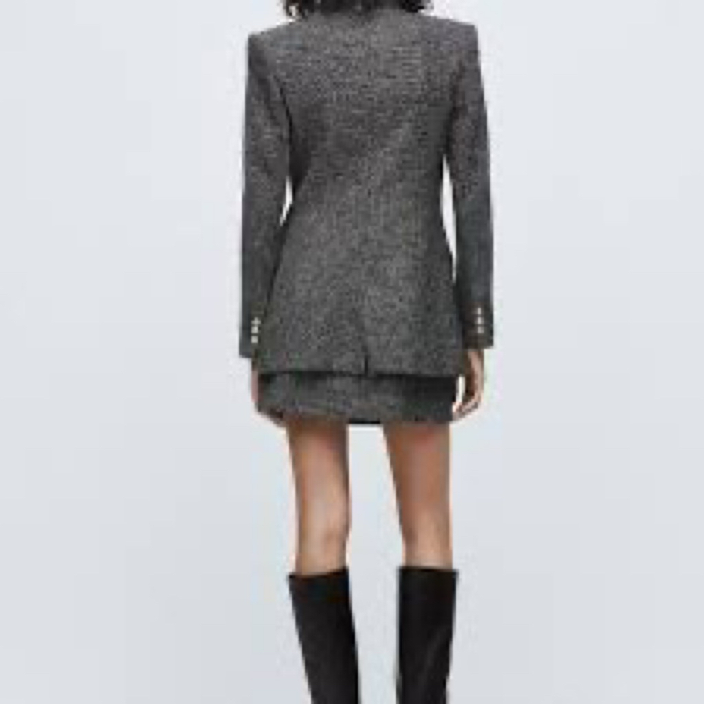 Áo Vest Dạ Za.raaa Tweed - Hàng Dư Xịn