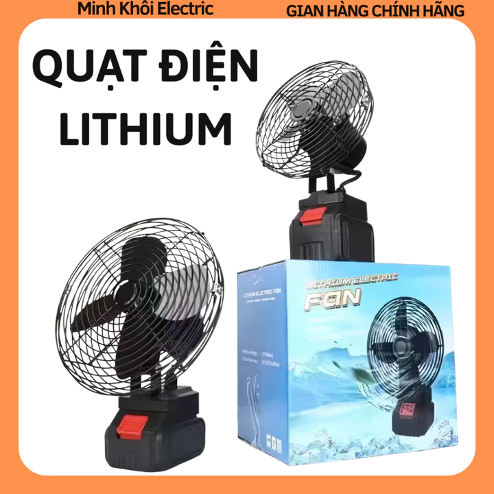 Quạt điện lithium, quạt sạc pin lithium, quạt mini để bàn, quạt tích điện lithium, quạt sạc cầm tay, quạt điện nhỏ gọn,