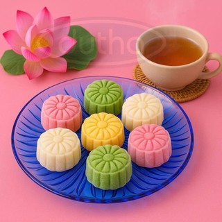 Dĩa nhựa Ánh Pha lê, đựng bánh trung thu, trưng trái cây ngày lễ, tết - Dutha
