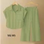 Bộ Đũi Nữ Tay Cộc Quần Dài Chất Liệu Đũi Tơ Cao Cấp full sz 40-75kg - Minh Thư 2k8 Fashion