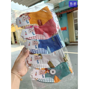 Set 5-10 Đôi Tất Trẻ Em Sơ sinh Hình Thú Chống Trơn Trượt Chất Cotton Mềm Cực Yêu (size 0-3 tuổi)