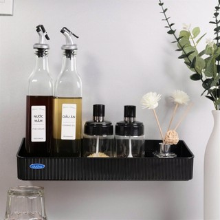 Bộ 2 khay dán tường, nhà tắm, rửa chén, nhà bếp, gia vị, mỹ phẩm - Dutha