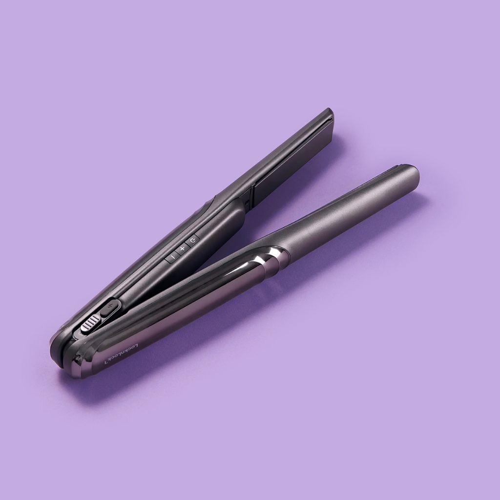 Máy Duỗi Tóc Không Dây LocknLock Premium Cordless Hair Straightener ENA225DGRY Màu Xám, 3 Mức Nhiệt - K-MALL