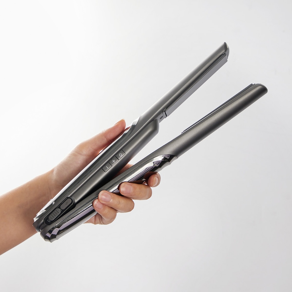 Máy Duỗi Tóc Không Dây LocknLock Premium Cordless Hair Straightener ENA225DGRY Màu Xám, 3 Mức Nhiệt - K-MALL