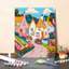 Tranh Tô Màu Theo Số, Tranh Sơn Dầu Số Hoá 30x40cm Có Khung Nhiều Mẫu Chọn Lựa TOMI 077