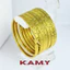 Bộ Ximen 7 Chiếc Họa Tiết Khắc Hoa Văn Xi Cao Cấp Màu Vàng 24k, Khóa Lưỡi Gà Phụ Kiện Dự Tiệc