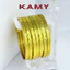Bộ Ximen 7 Chiếc Họa Tiết Khắc Hoa Văn Xi Cao Cấp Màu Vàng 24k, Khóa Lưỡi Gà Phụ Kiện Dự Tiệc