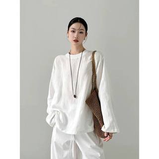 𝗚𝗶𝗴𝗶 𝗟𝗶𝗻𝗲𝗻  A15 - |LY LINEN | Áo Linen tay dài basic