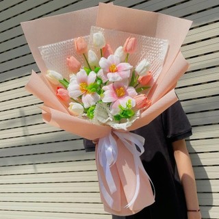 Bó hoa tulip 30 bông, 35 bông siêu to làm quà tặng người thương 14/2, 8/3, 20/10, 20/11 (Maya Flower)