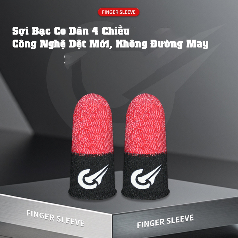Bao Tay Chơi Game Sợi Bạc FlyZing, Găng Tay Chơi Game Đeo Ngón Chống Mồ Hôi Chống Dít Trượt Màn Hình
