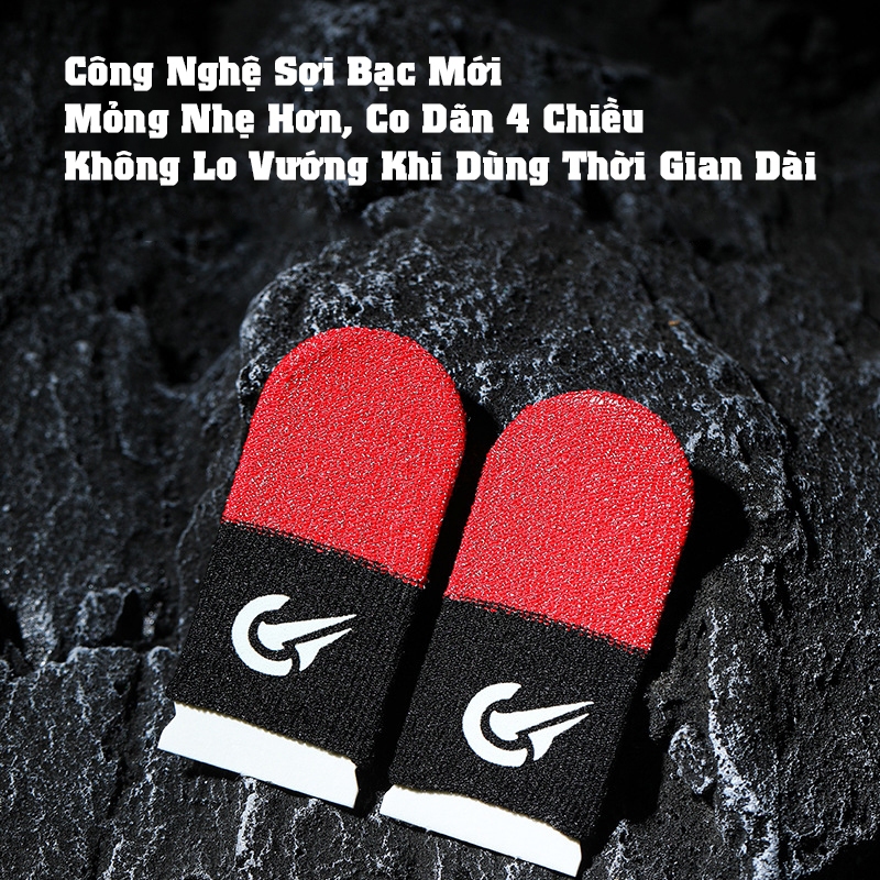Bao Tay Chơi Game Sợi Bạc FlyZing, Găng Tay Chơi Game Đeo Ngón Chống Mồ Hôi Chống Dít Trượt Màn Hình