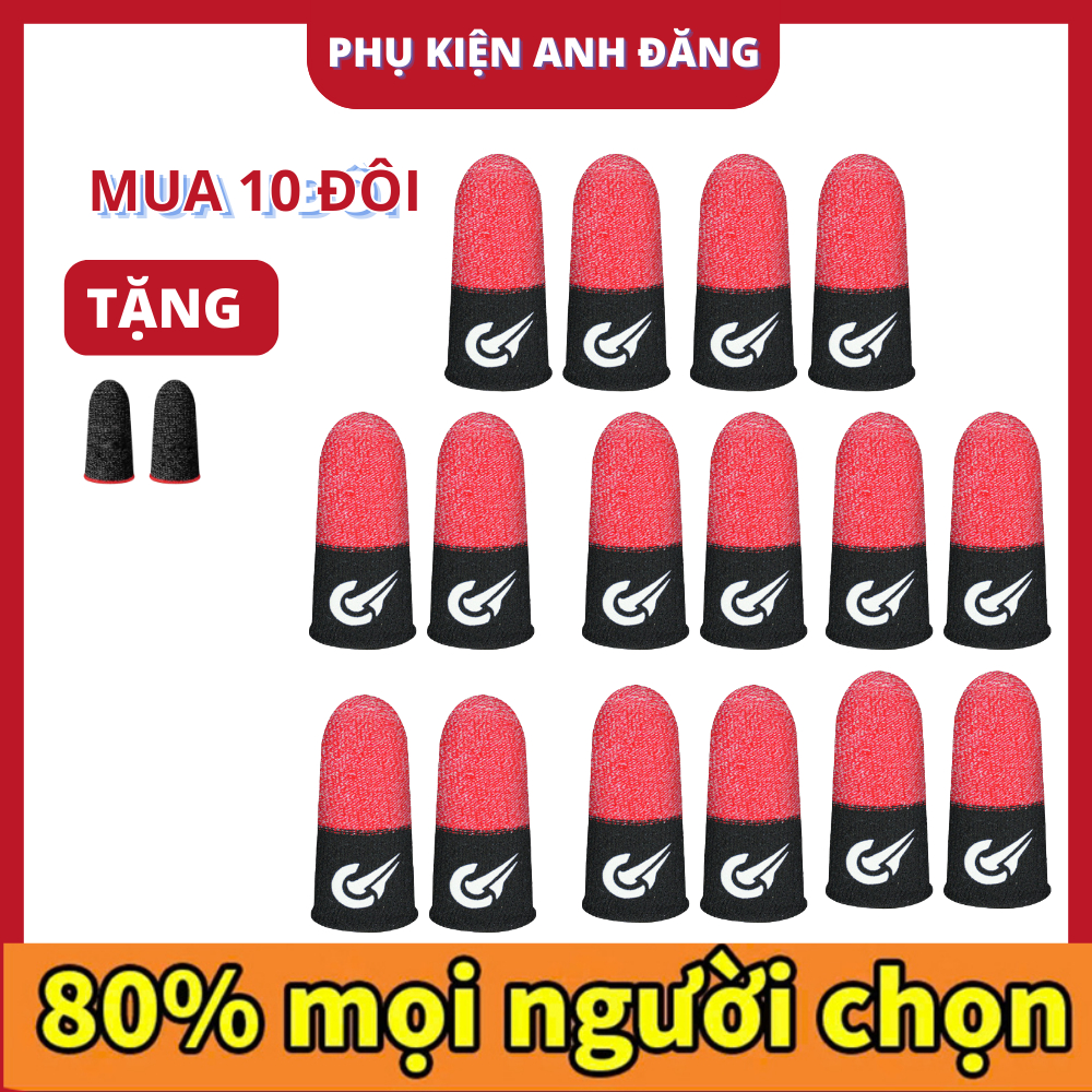 Bao Tay Chơi Game Sợi Bạc FlyZing, Găng Tay Chơi Game Đeo Ngón Chống Mồ Hôi Chống Dít Trượt Màn Hình
