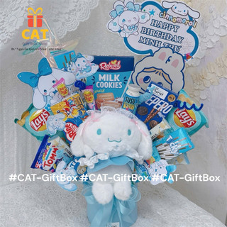 Hoả tốc 🎁Set quà Cinnamoroll tone xanh sinh nhật – Quà tặng dễ thương -gấu bông Cinnamoroll -quà tặng bánh kẹo sinh nhật