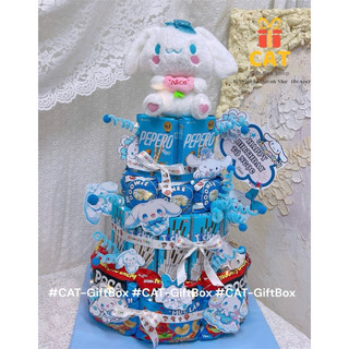 Hoả tốc 🎁Set quà Cinnamoroll tone xanh sinh nhật – Quà tặng dễ thương -gấu bông Cinnamoroll -quà tặng bánh kẹo sinh nhật