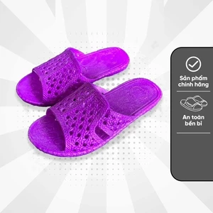 5 ĐÔI ĐỦ SIZE Dép tổ ong đế mỏng MÀU TÍM PHÁI NỮ đi trong nhà đi văn phòng cho nam nữ, dép lê