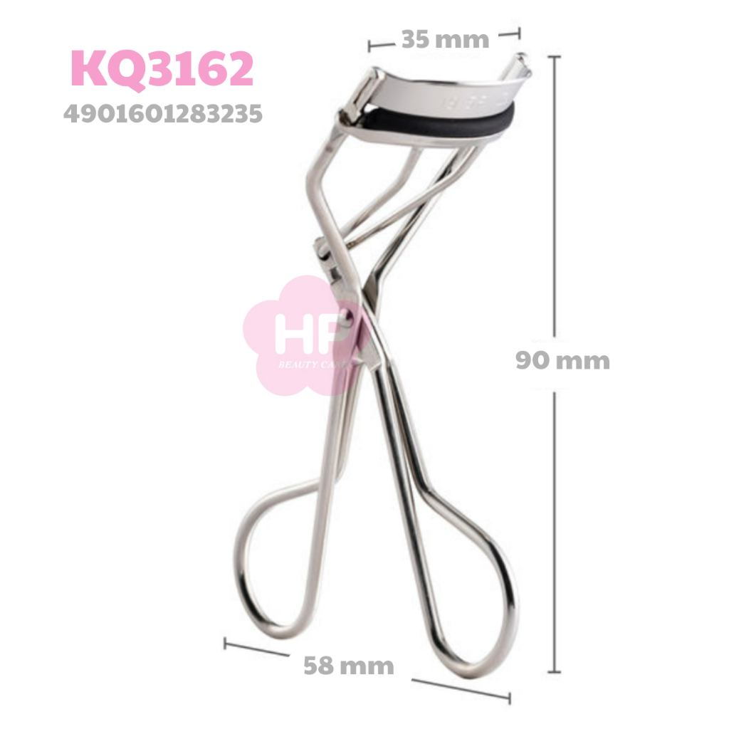 Dụng Cụ Bấm Cong Lông Mi Kai Thân Thép Không Gỉ Kai KQ-3162 (Hộp Màu Vàng)