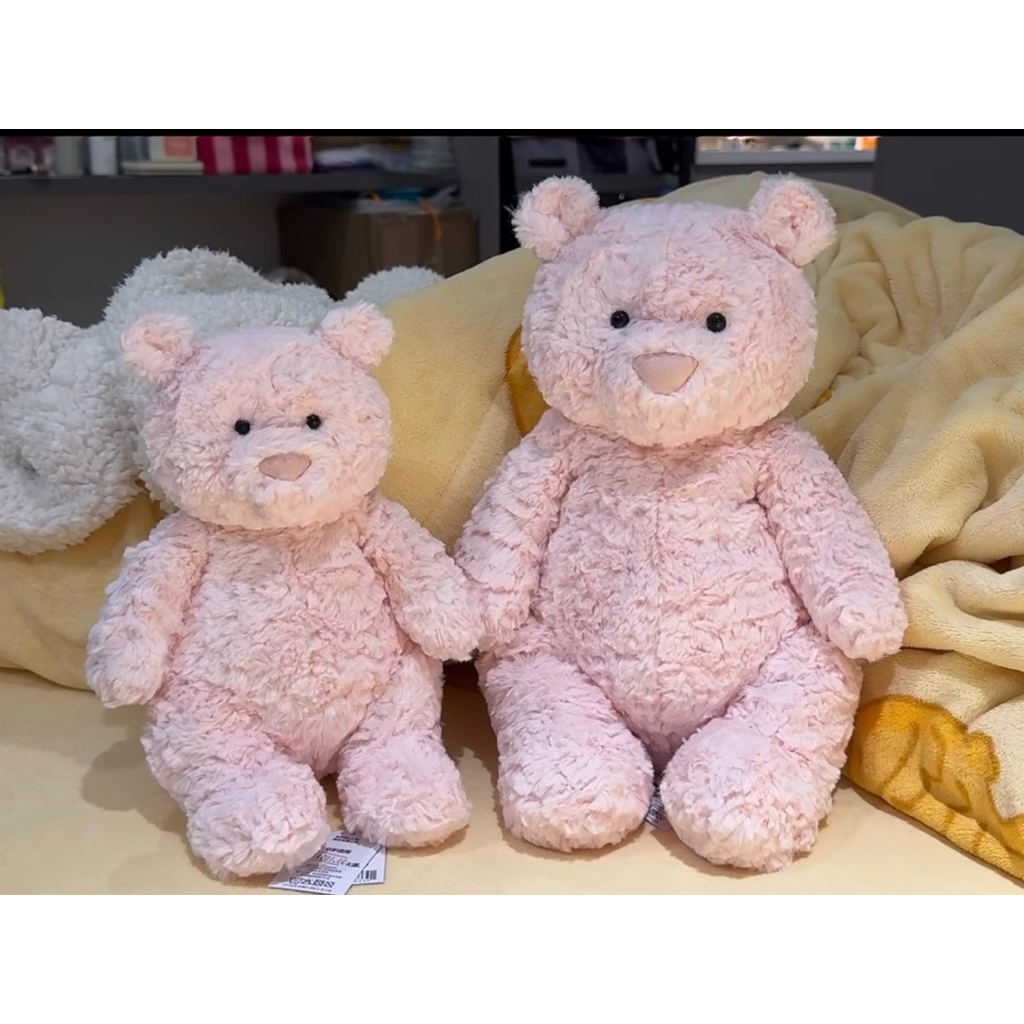 Gấu Thú Bông Gấu Teddy Lông Hồng Quà Tặng Độc Đáo Lông Xù Siêu Mềm Mịn Siêu Dễ Thươnấu
