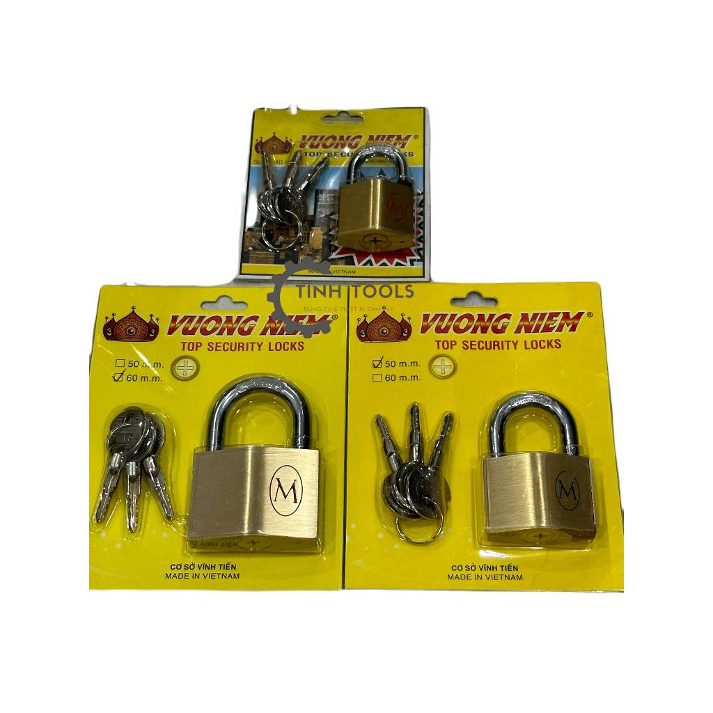 Ổ Khoá Bóp Càng Ngắn Vuong Niem (Vua Miên) Đủ Size 4F, 5F, 6F, ổ khóa cửa Vương Niệm 40mm 50mm 60mm