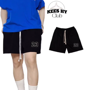 Quần Short Bóng Rỗ In Hình Số Xe Đua Hoạ Tiết In Sắc Nét Form Rộng Chất Nỉ Cotton Da Cá