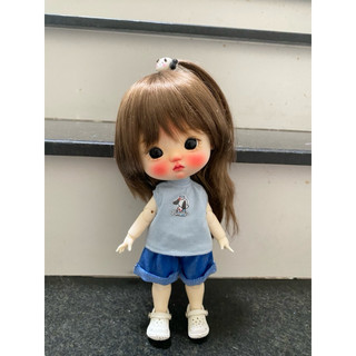 Set áo thun quần jean hình ngâu nhien size dian mập,cừu bé,6 nhỏ(Size khác vui lòg inbox shop)