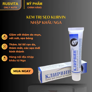 [Kem mờ sẹo rạn da KLIRVIN nhập khẩu Nga chính hãng] Giảm sẹo, thâm, rạn da, mụn cóc, phục hồi làn da mịn màng